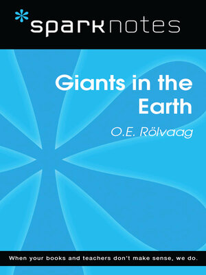cover image of Giants in the Earth (SparkNotes Literature Guide)